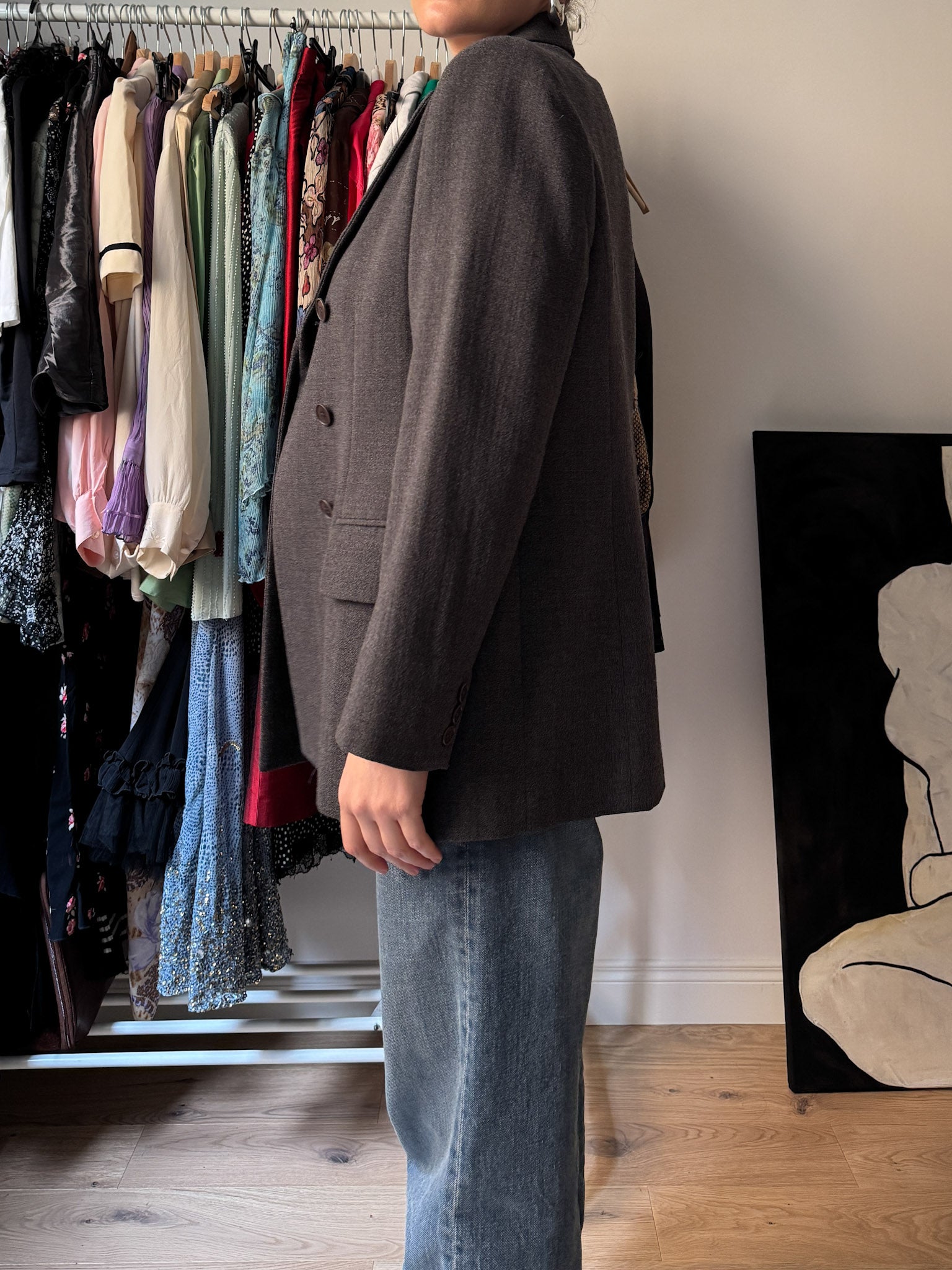 Pure wool grey blazer