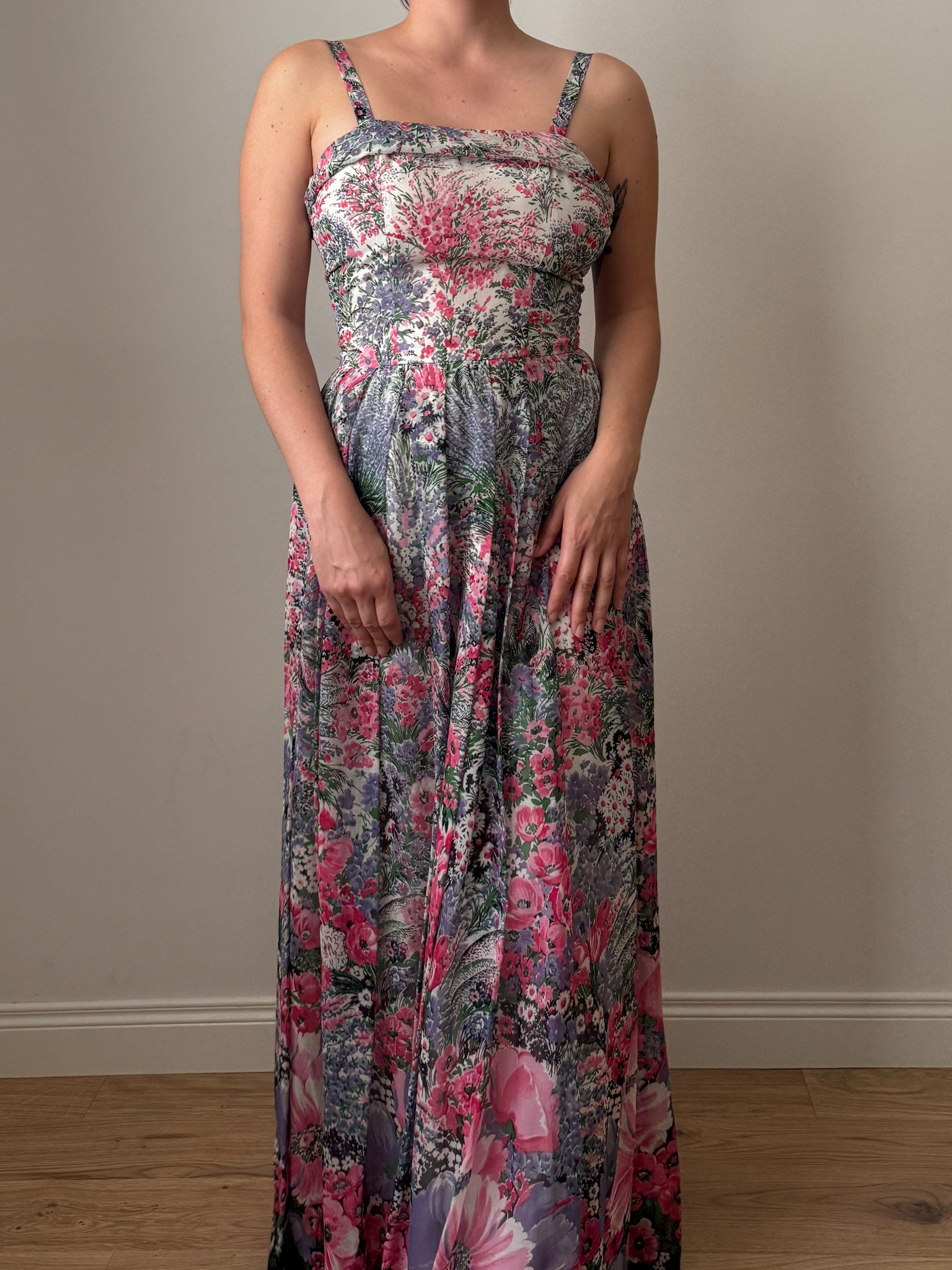 Embroidered floral romantic dress