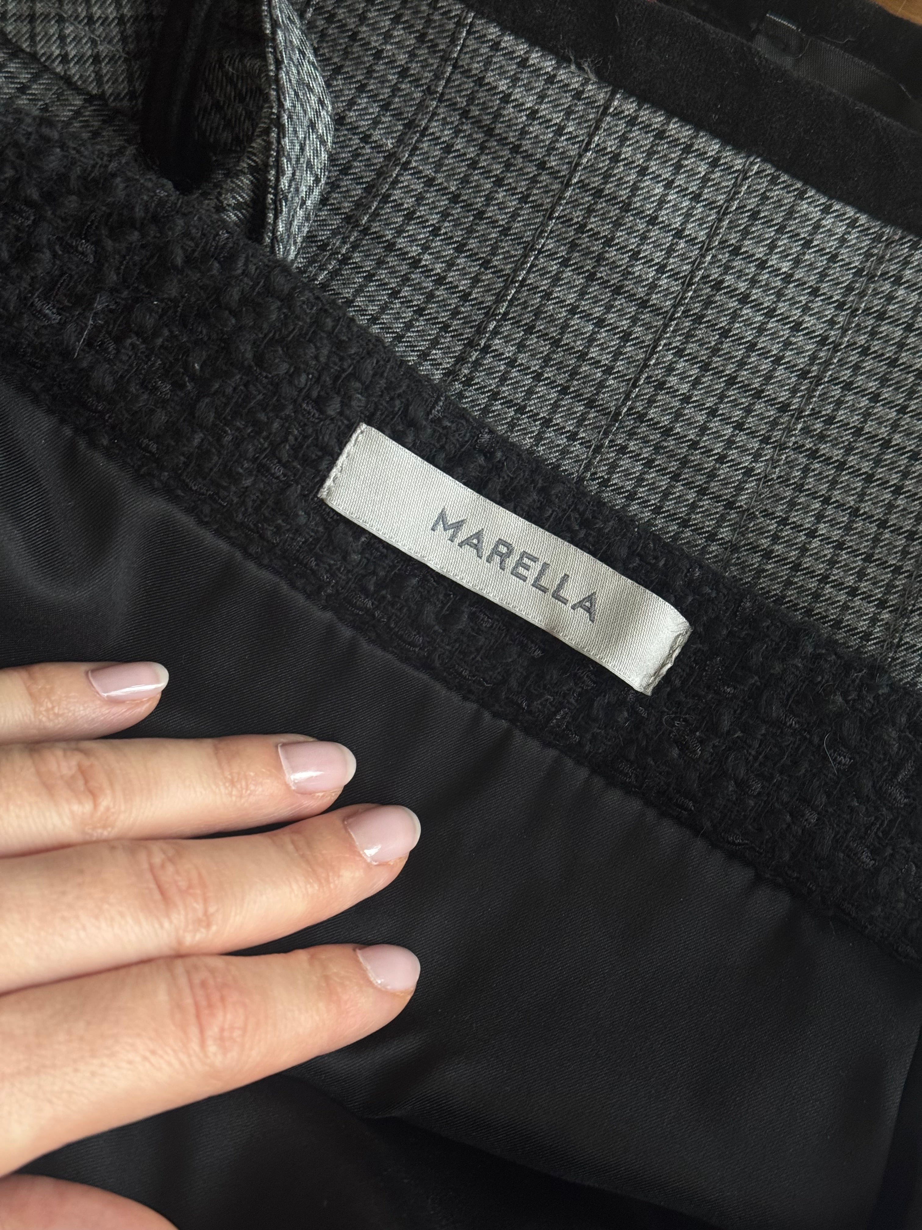 Marella wool blend black skirt