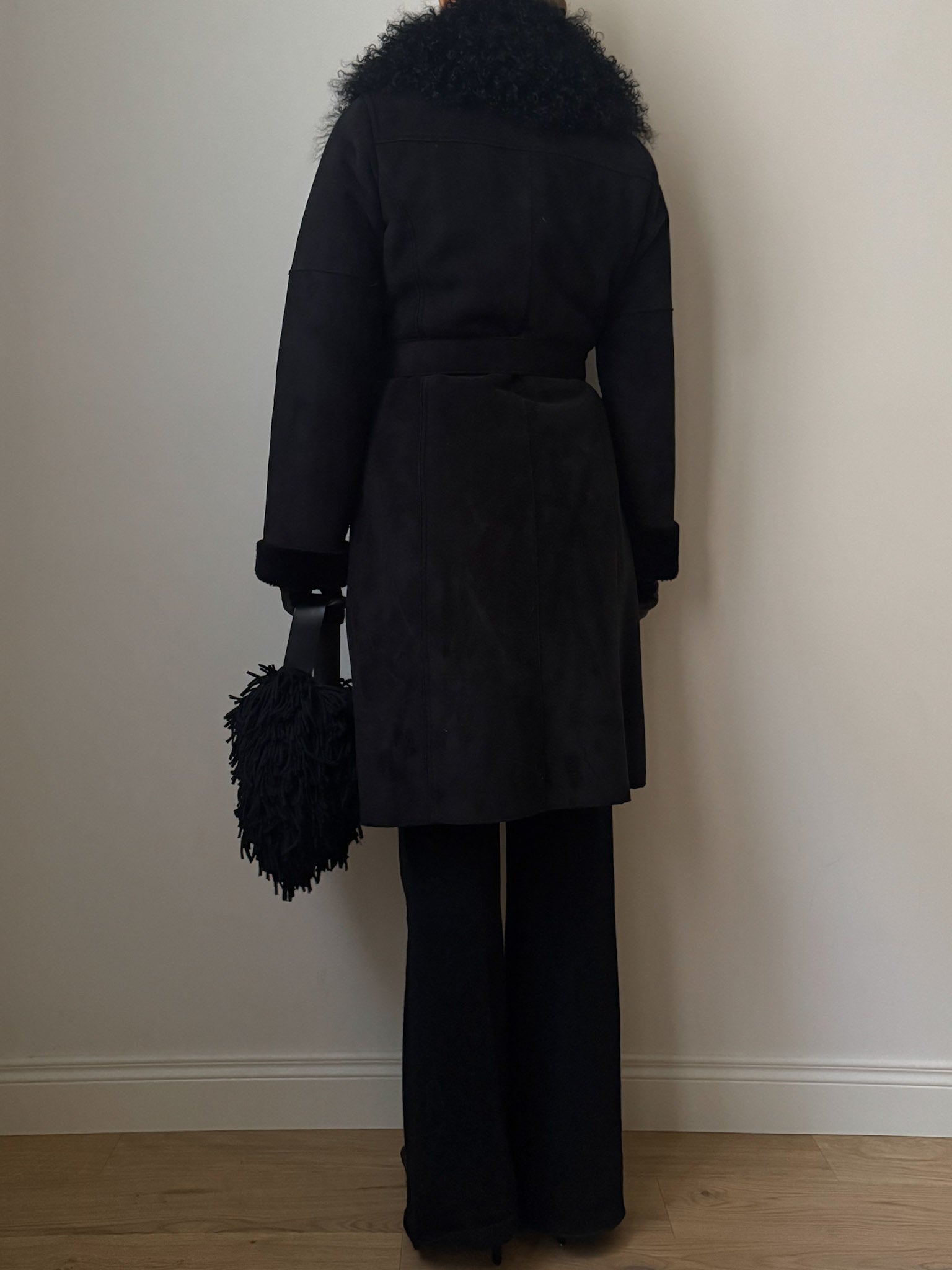 Faux fur and mongolian long coat