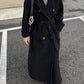 Max Mara wool and cashmere black coat