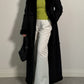 Made in Italy fake fur black long coat