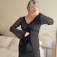 Pure silk pois dress