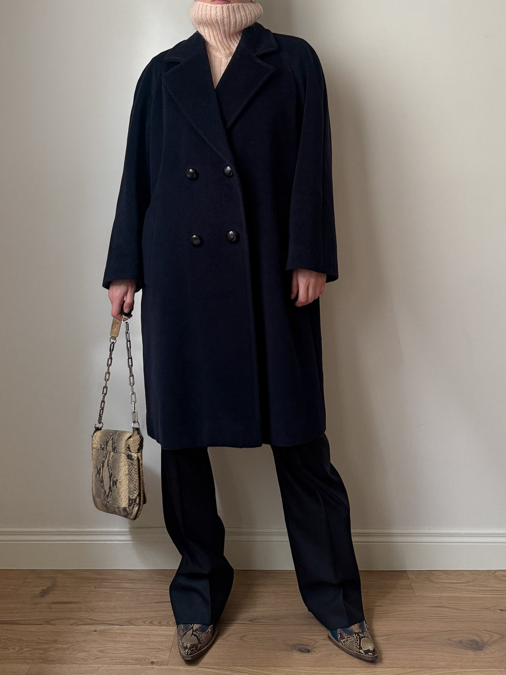 Piacenza virgin wool blue coat