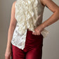 Satin ivory top