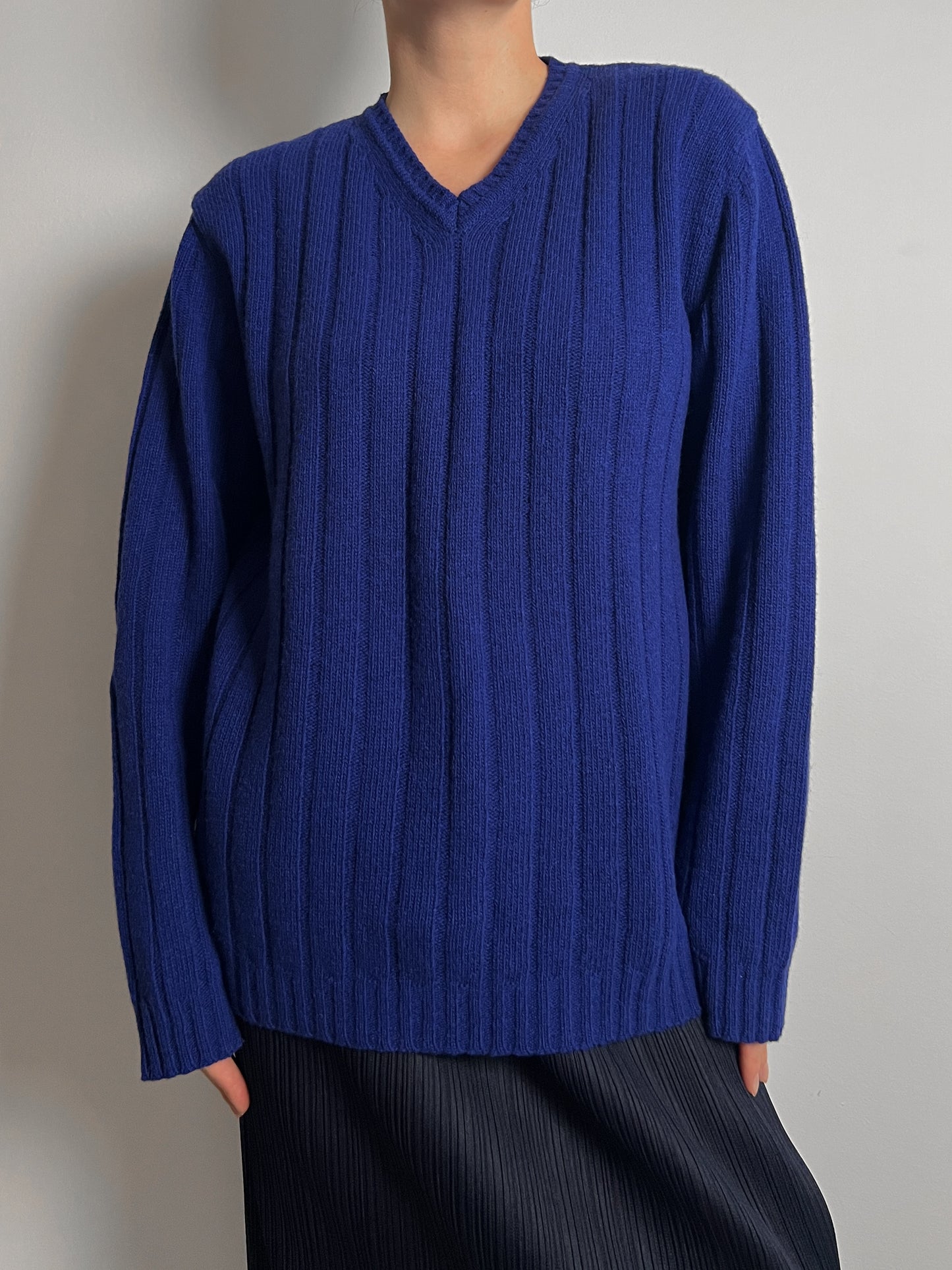 Versace electric blue pull