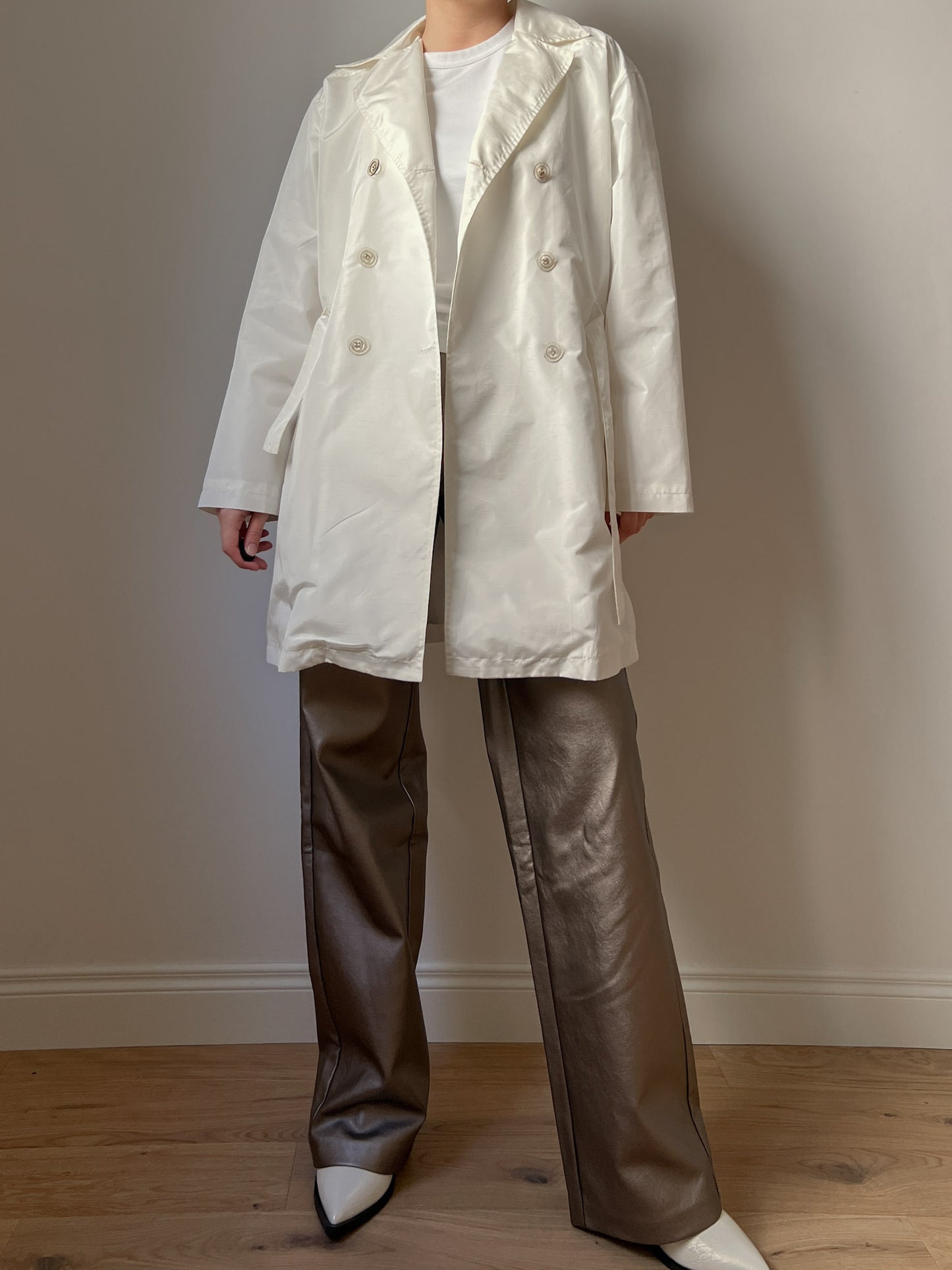 Made in Italy ivory trench