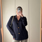 Pure viscose blue cardigan