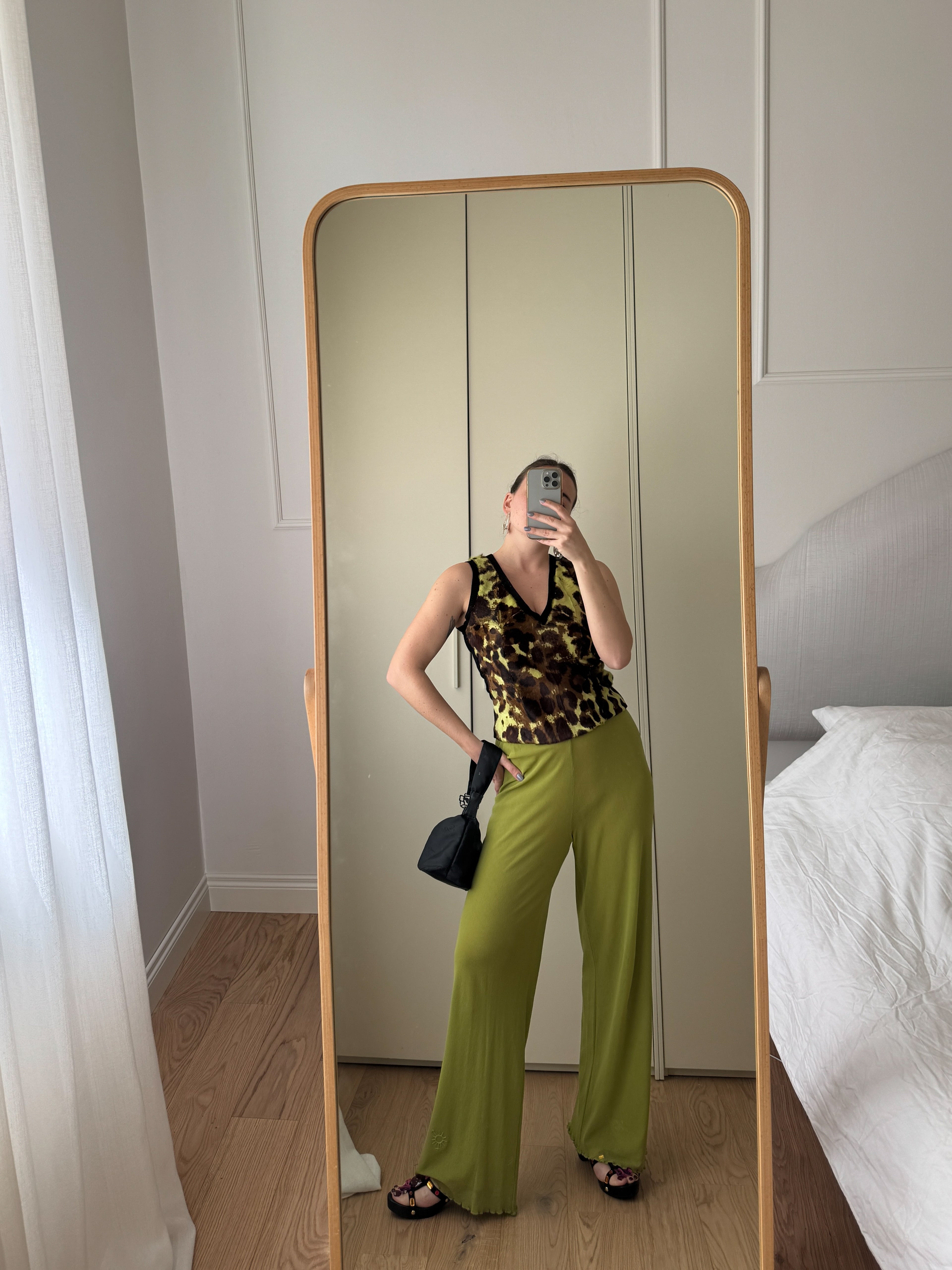 Pantaloni Jean Paul Gaultier verde oliva