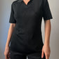 Pure viscose black polo