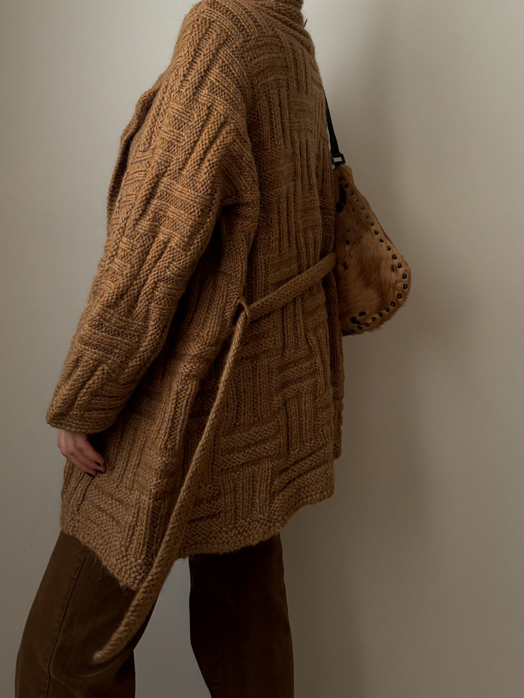 Pure wool embroidered cardigan