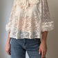 Embroidered white baby-doll