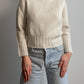 Pure wool ivory turtleneck