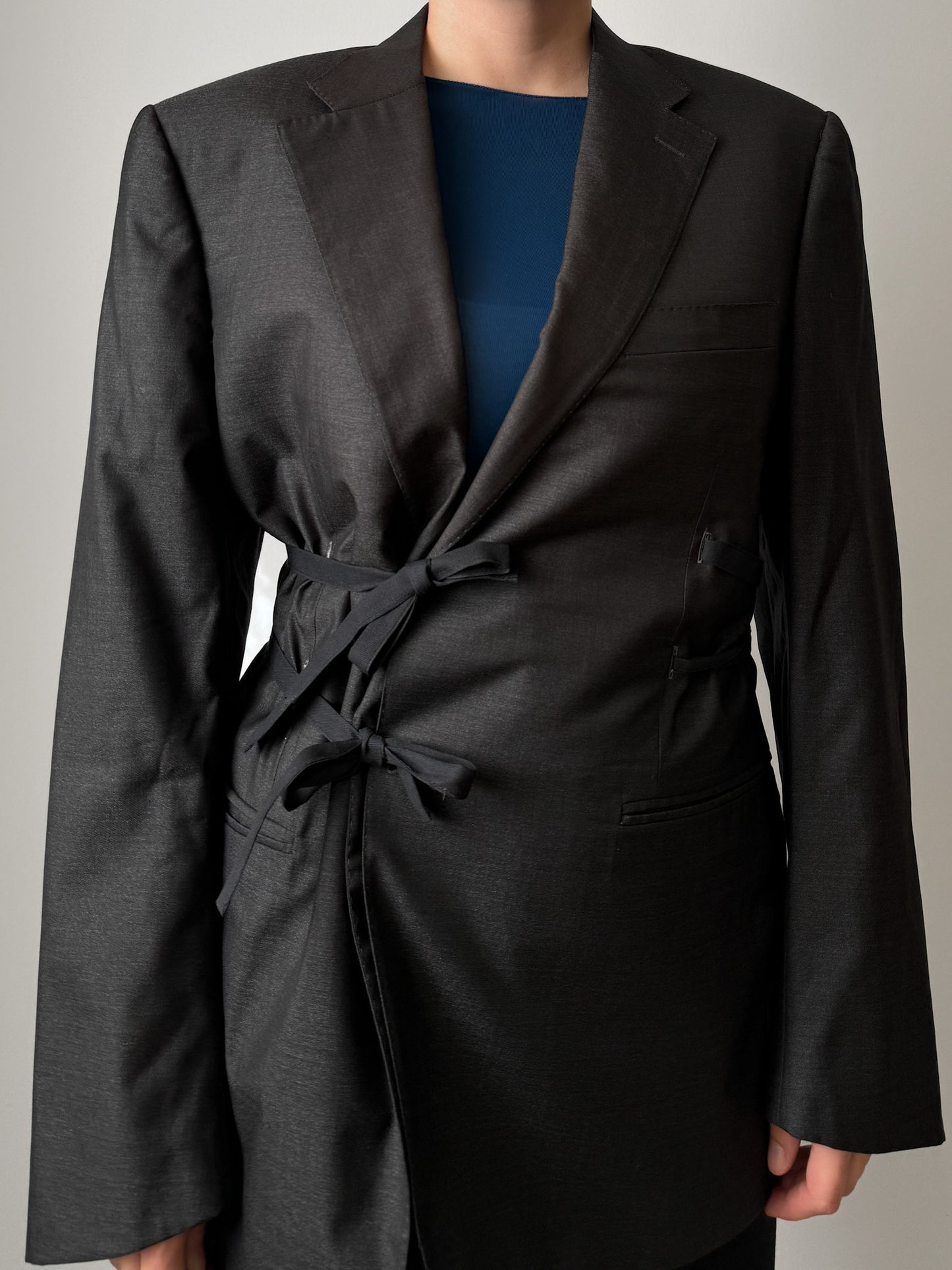 Brando anthracite wool and silk (Canali)