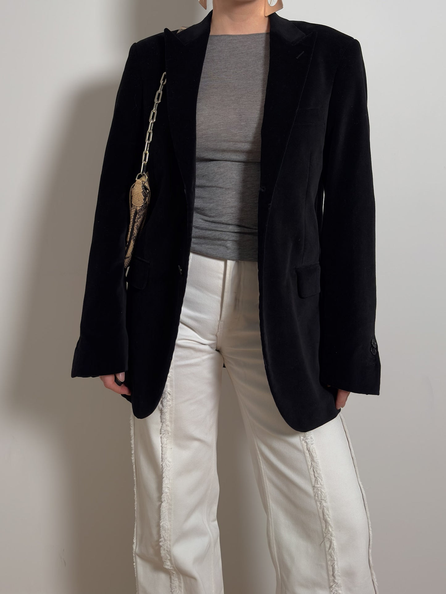 Velvet black blazer