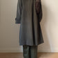 Wool and mohair olive coat