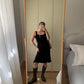 Versace viscose black dress
