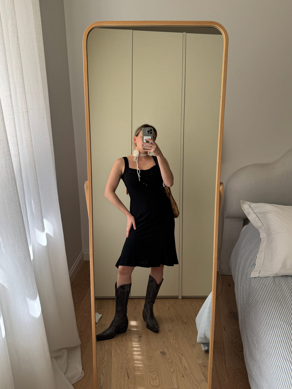 Versace viscose black dress