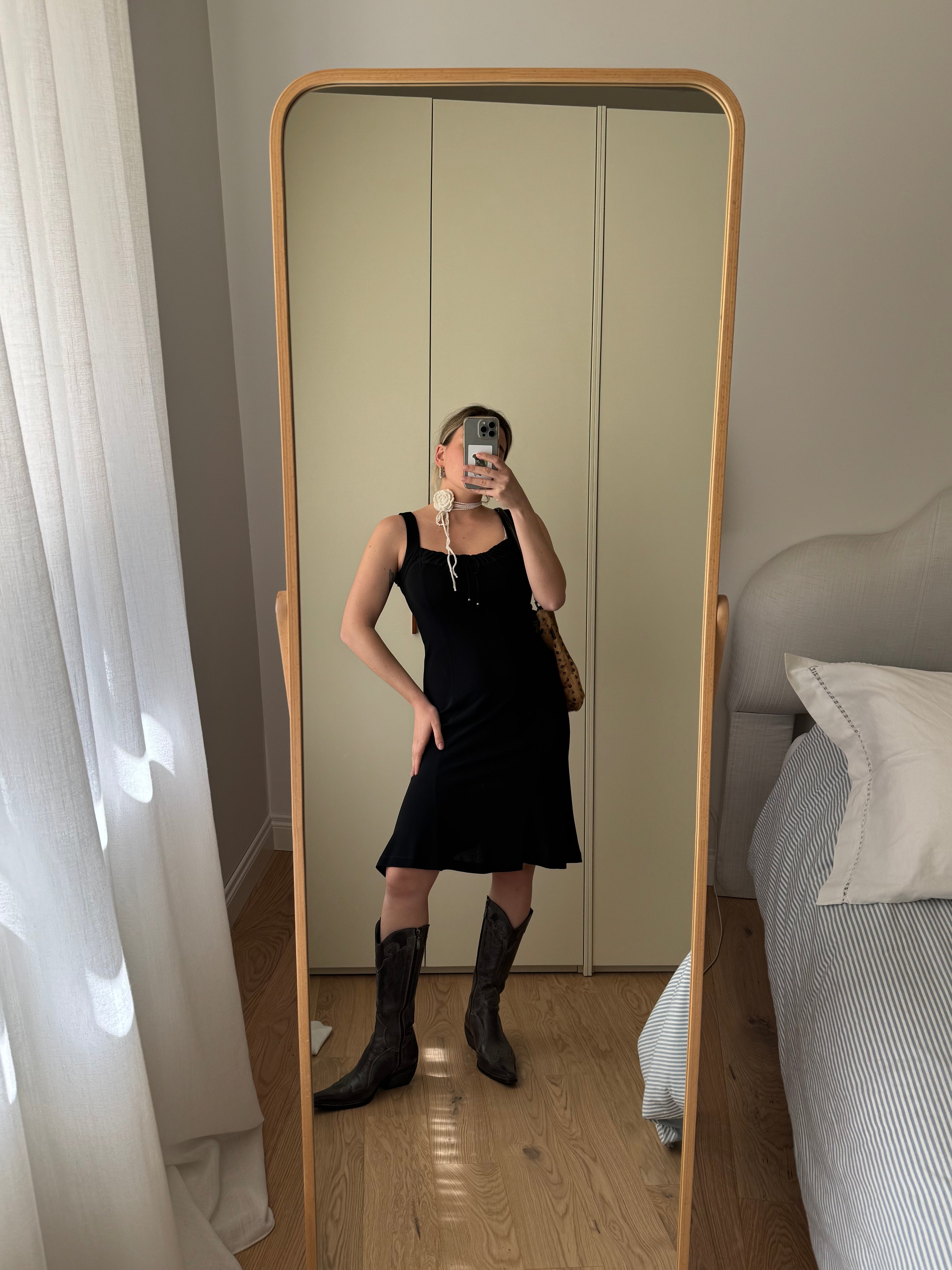 Versace viscose black dress