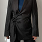 Brando anthracite wool and silk (Canali)