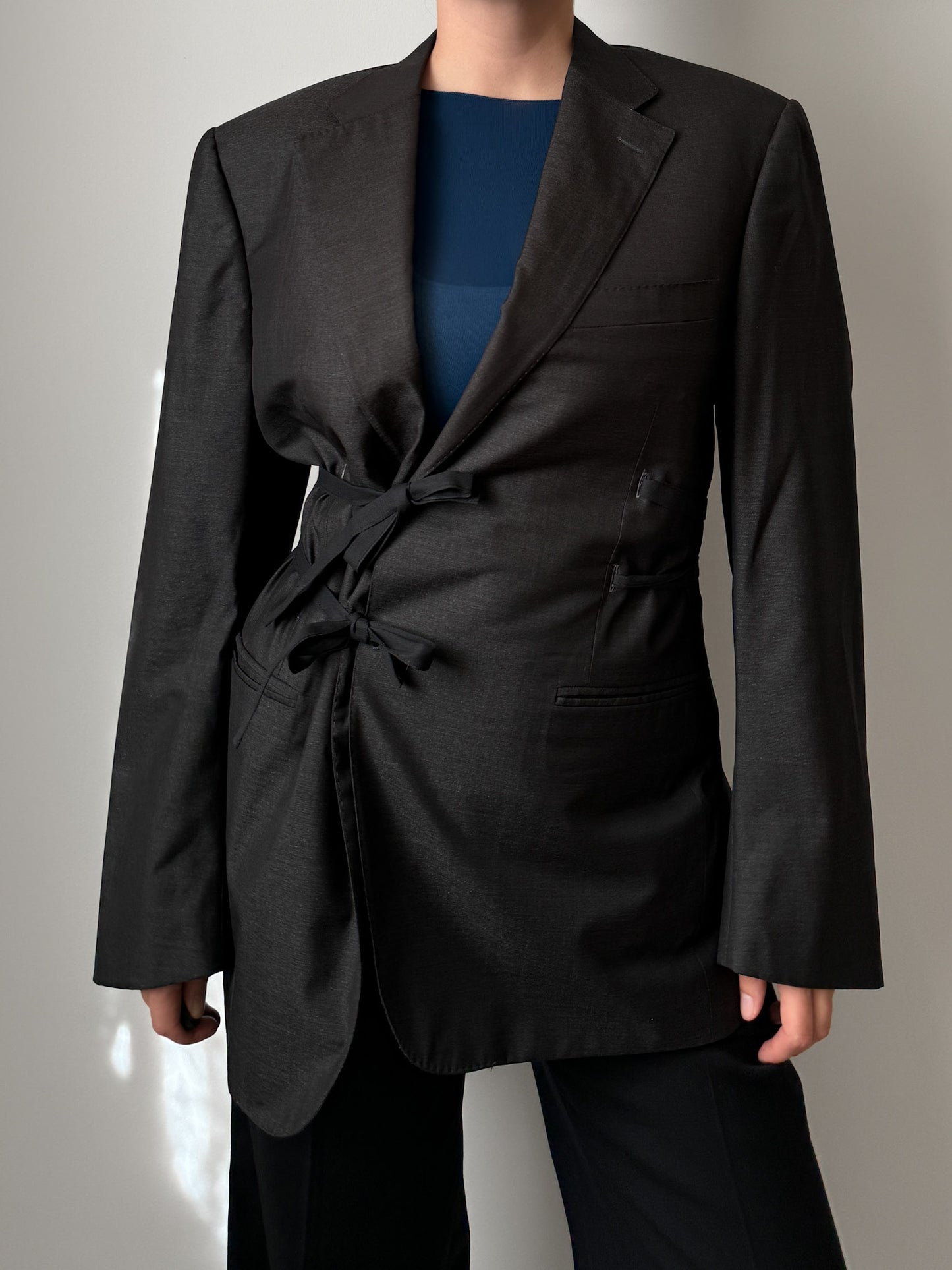 Brando anthracite wool and silk (Canali)