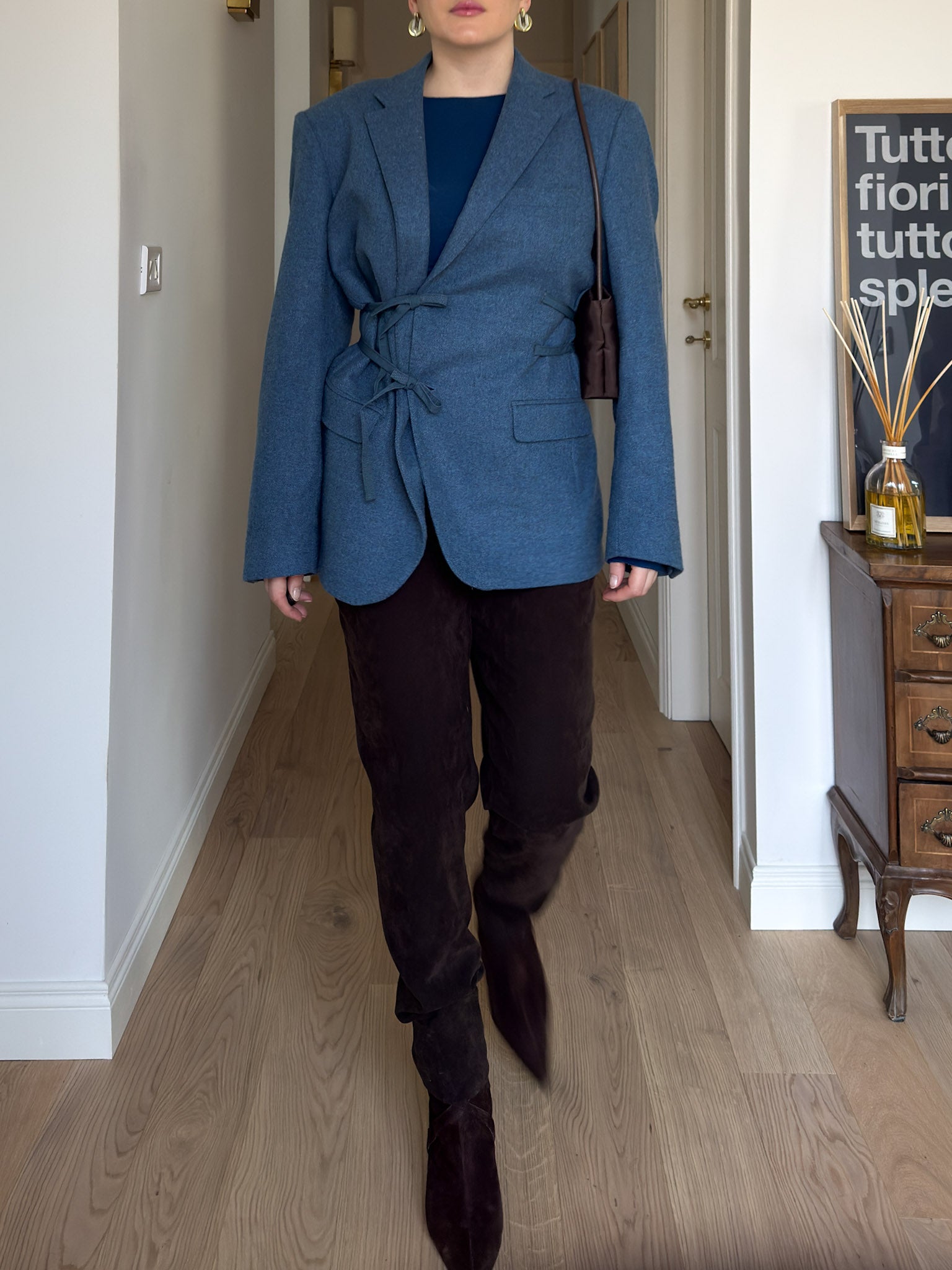 Brando light blue wool