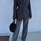 Brando grey pinstriped wool (Vittorio Lorini)