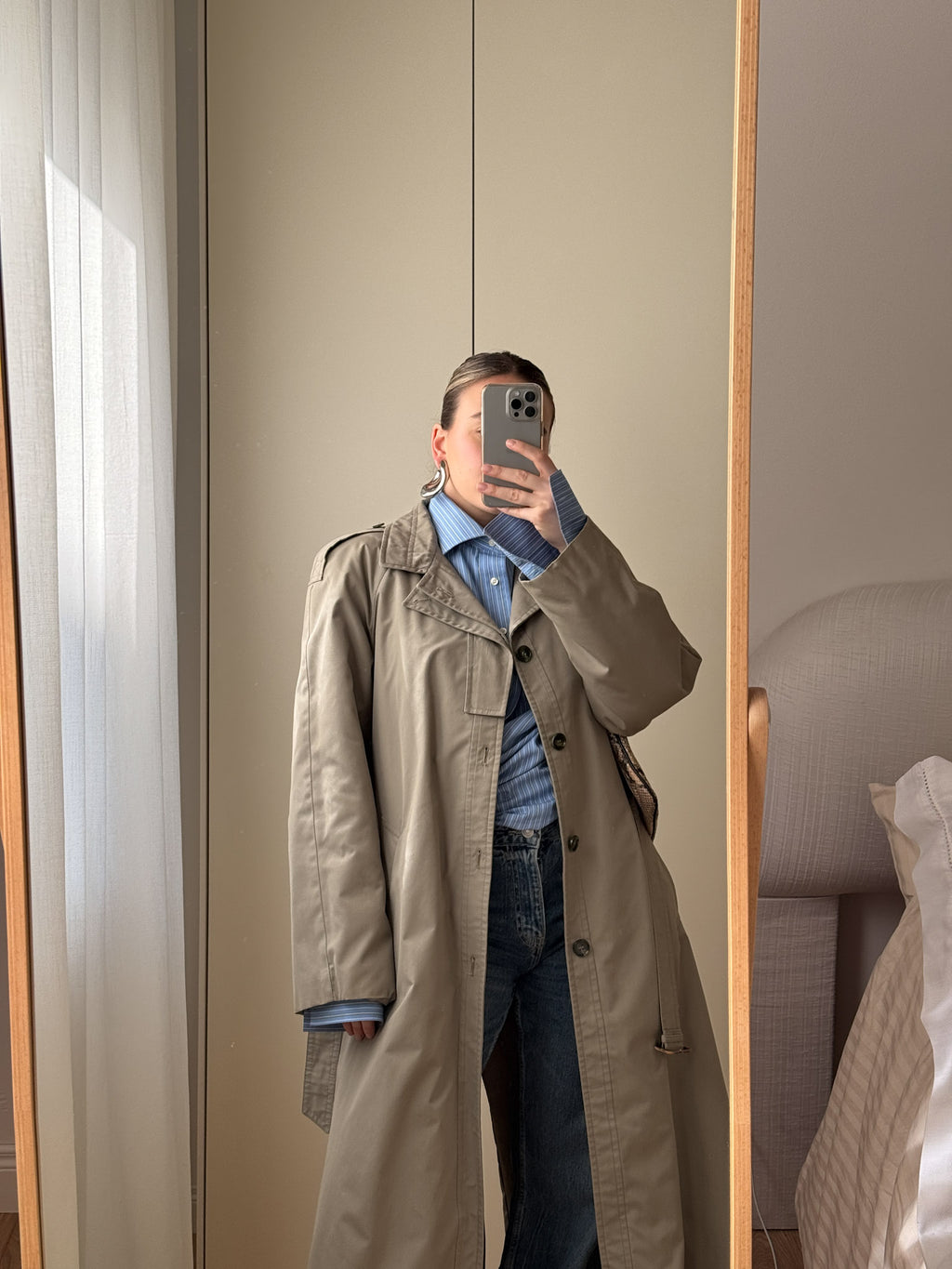 Classic long trench