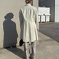 Genuin leather ivory jacket