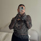 Pure silk printed blouse