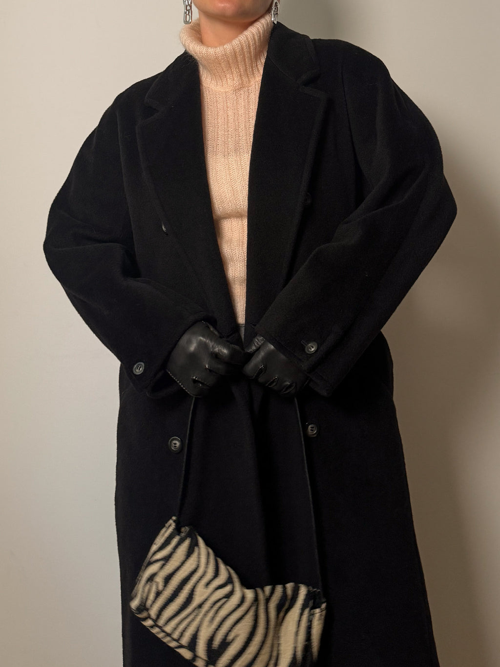 Max Mara 101801 black coat