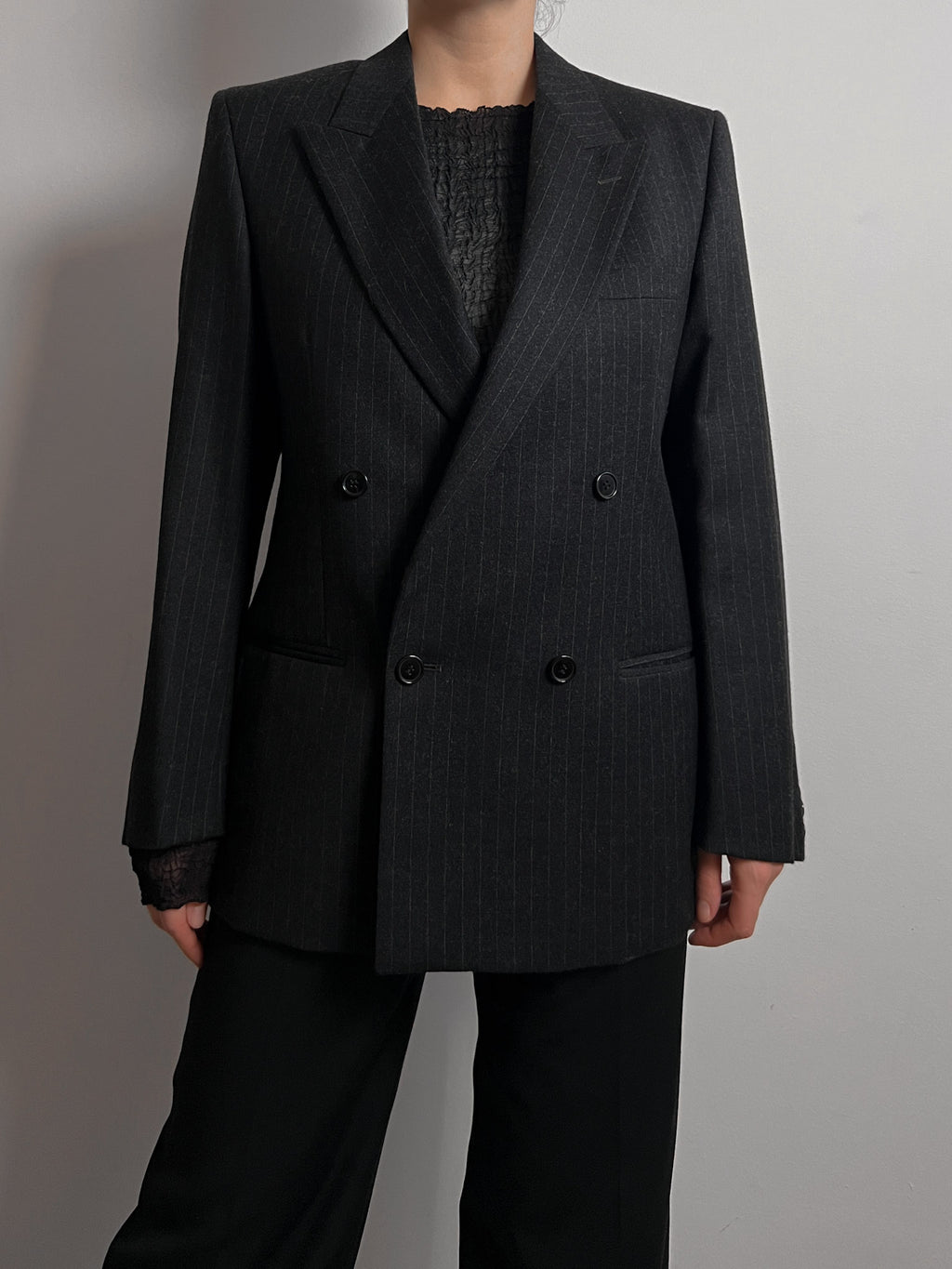 Marzotto pure virgin wool grey blazer