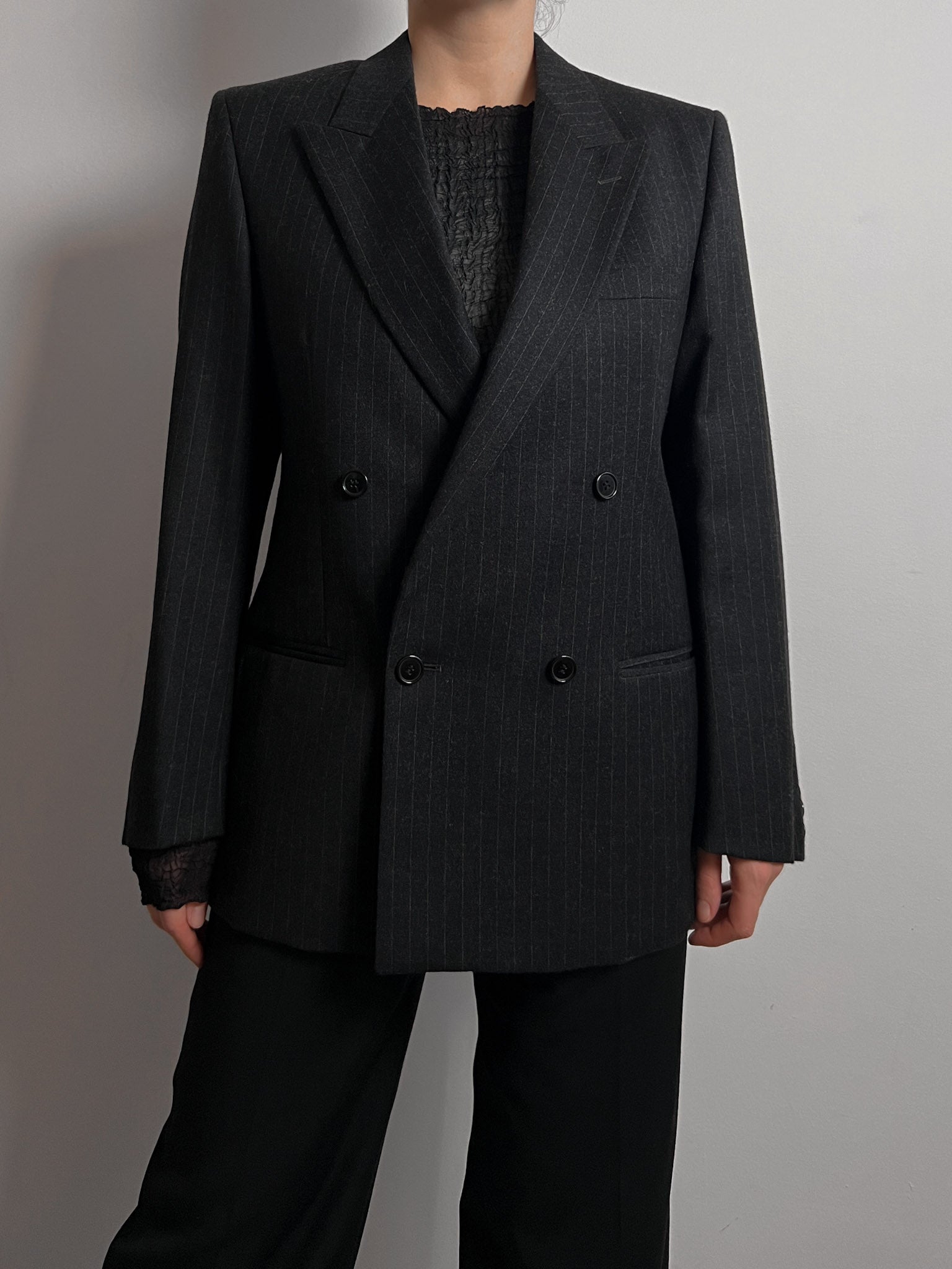 Marzotto pure virgin wool grey blazer
