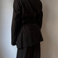 Brando pinstriped black blazer