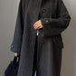 Wool and alpaca grey caban