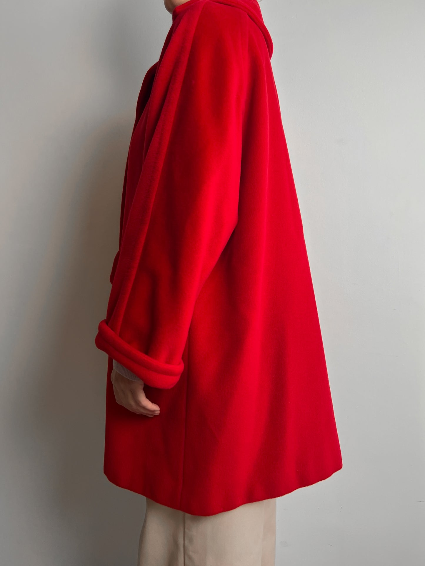 Max Mara pure virgin wool red coat