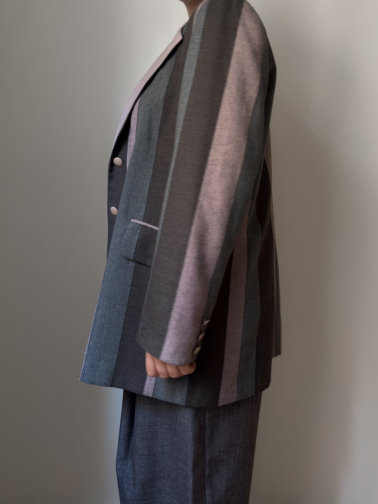 Tailored striped blazer