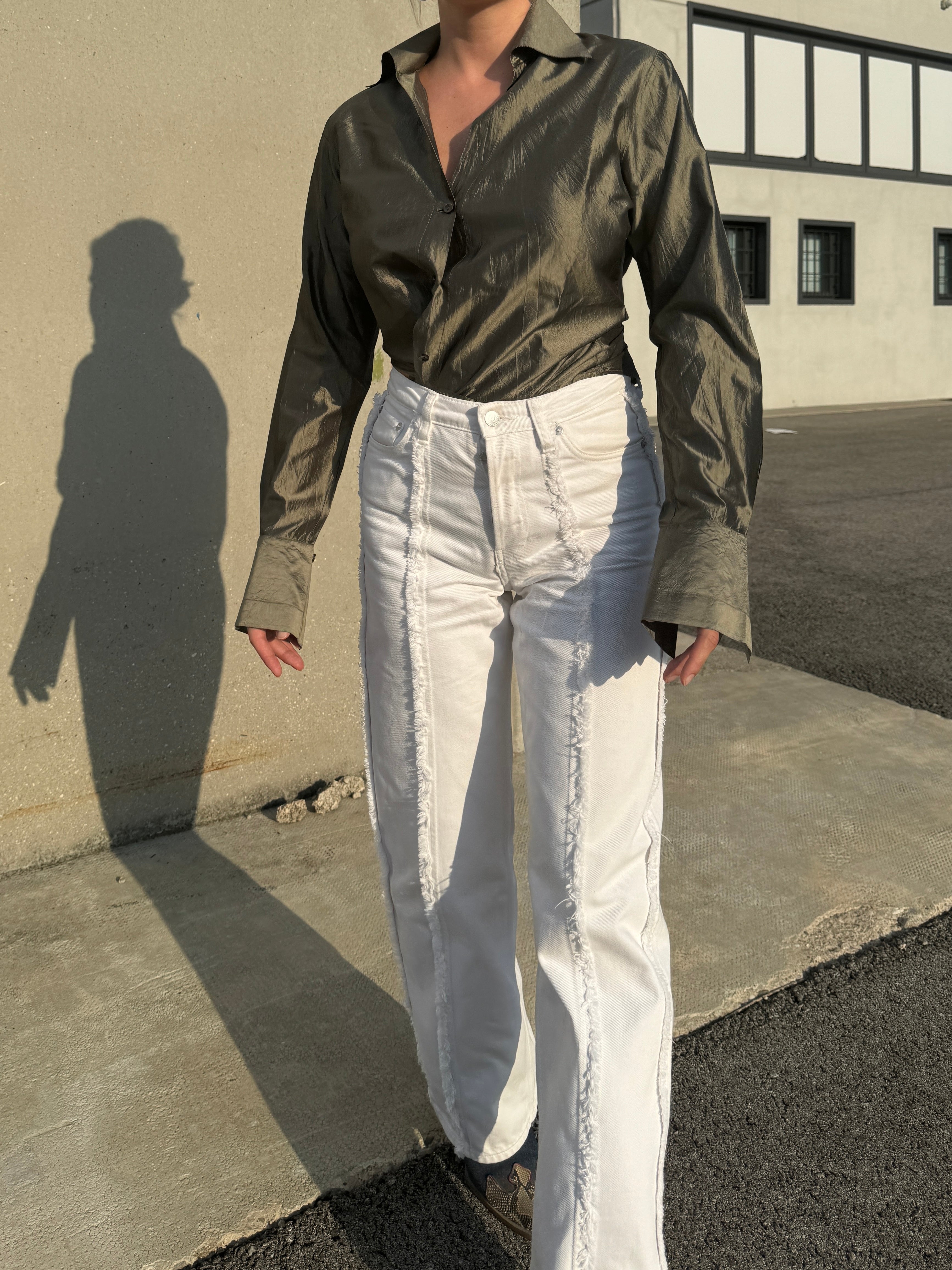 Shantung silk blouse