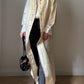 Shantung silk ivory duster