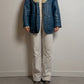 Vintage blue Shearling coat