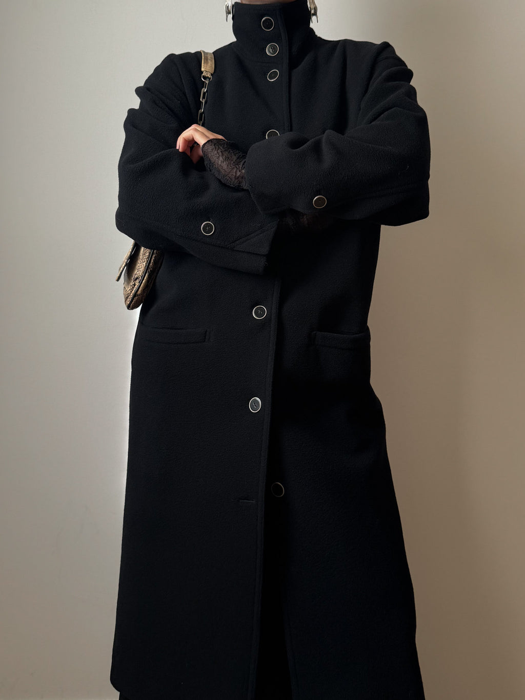 Gianni Versace wool and cashmere coat