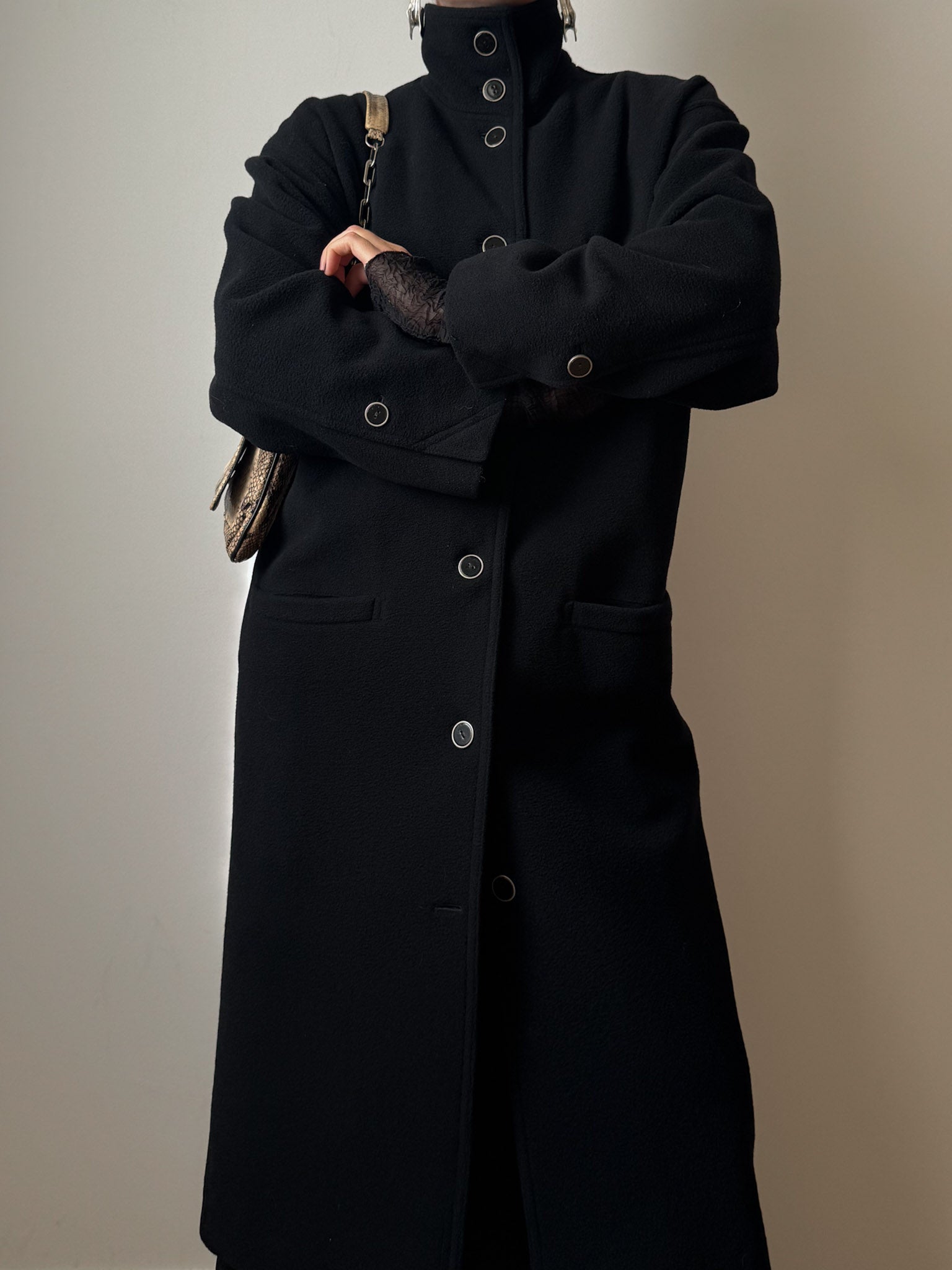 Gianni Versace wool and cashmere coat