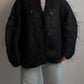 Mohair black cardigan