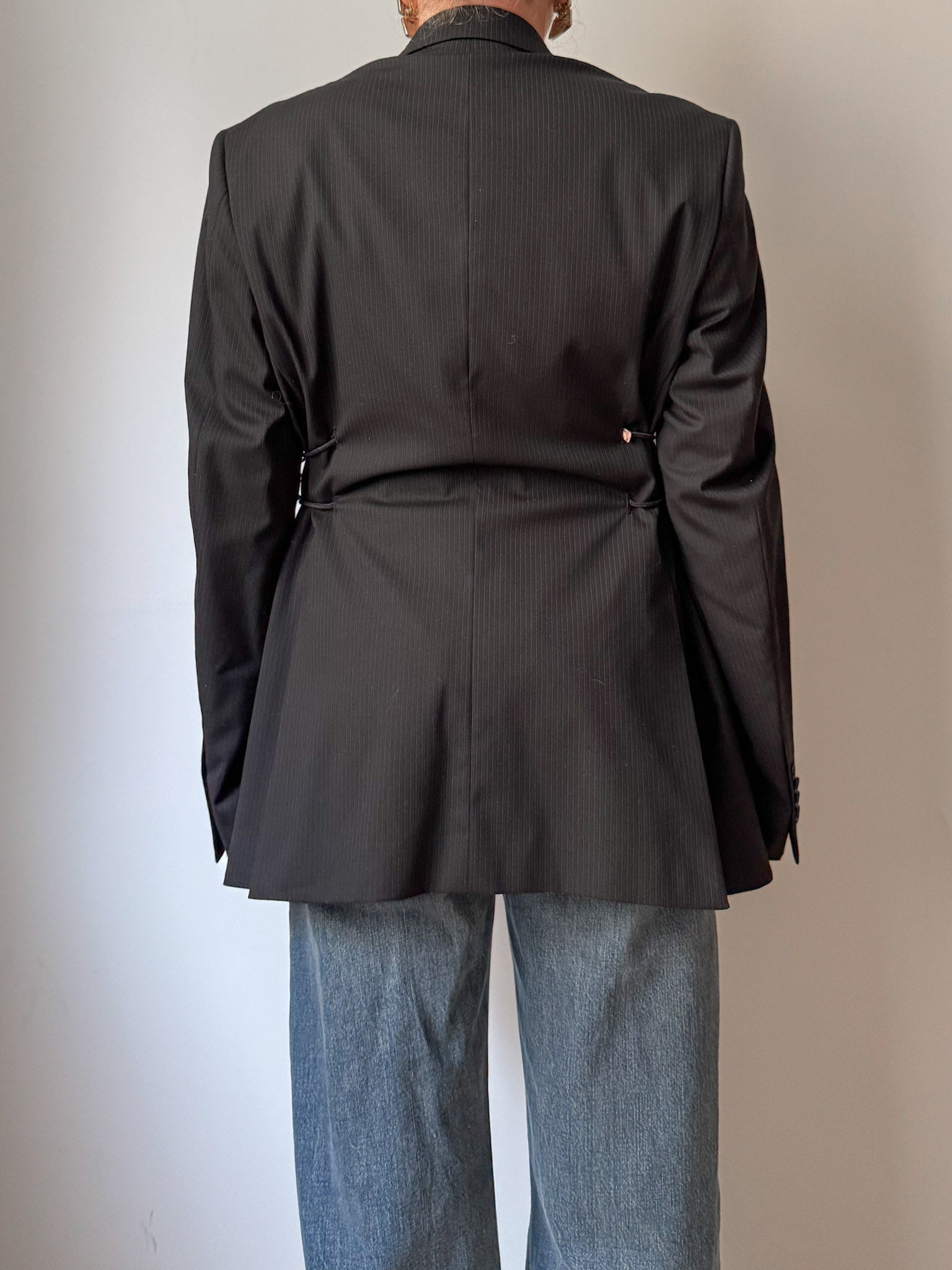 Brando pinstried dark blue blazer
