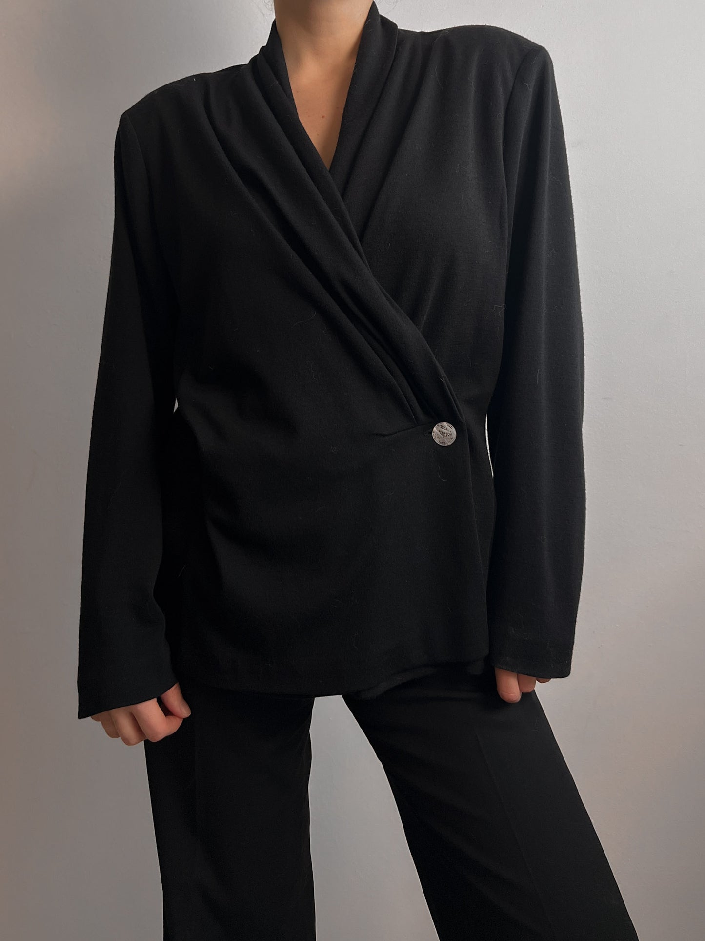 Marina Rinaldi wool black cardigan