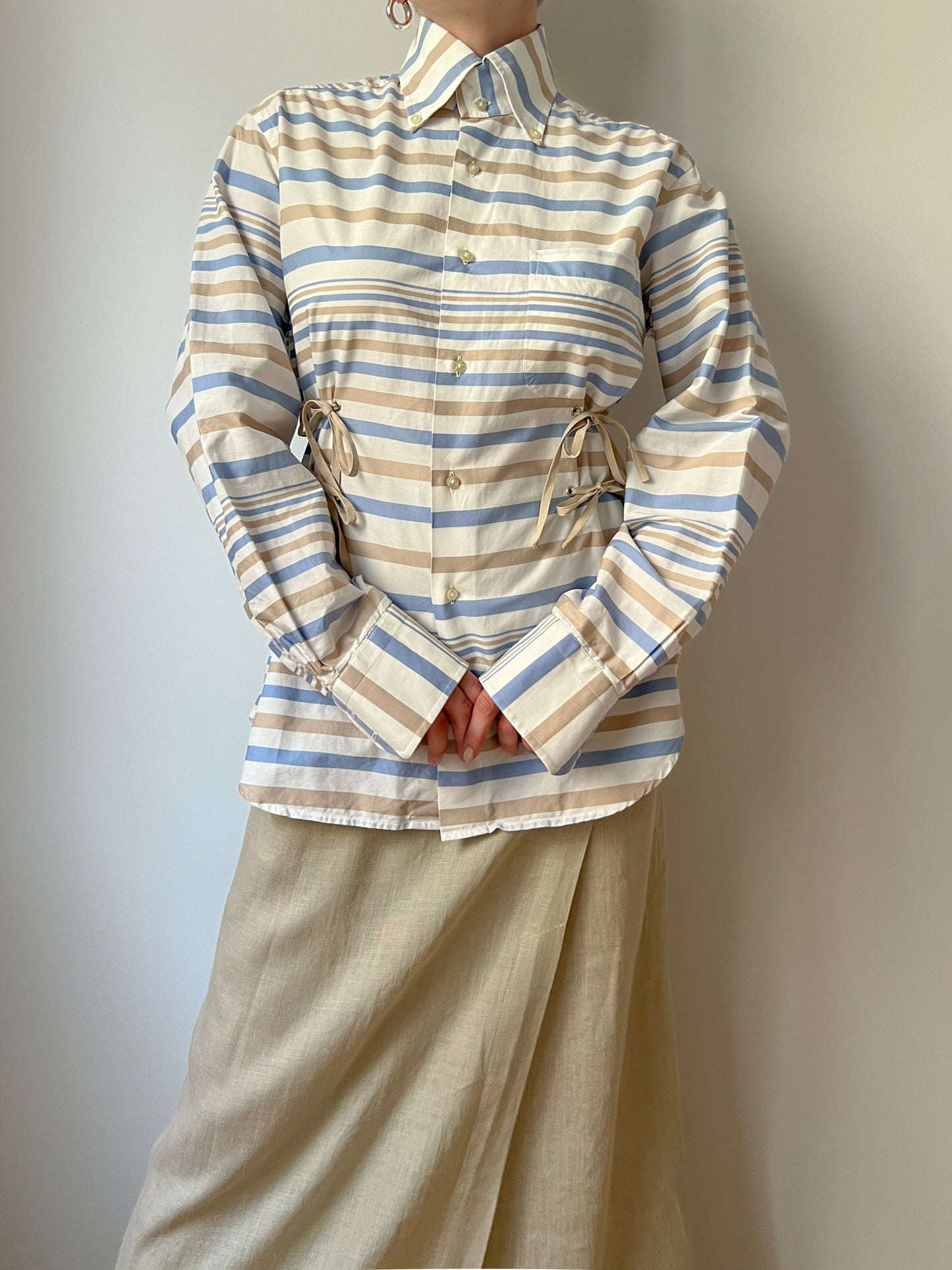 Isotta striped cotton