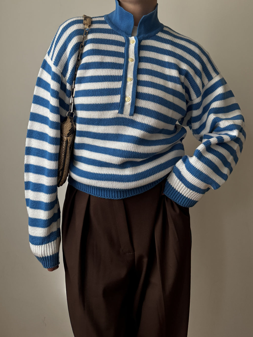Pure cotton striped pull
