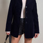 Velvet blue blazer