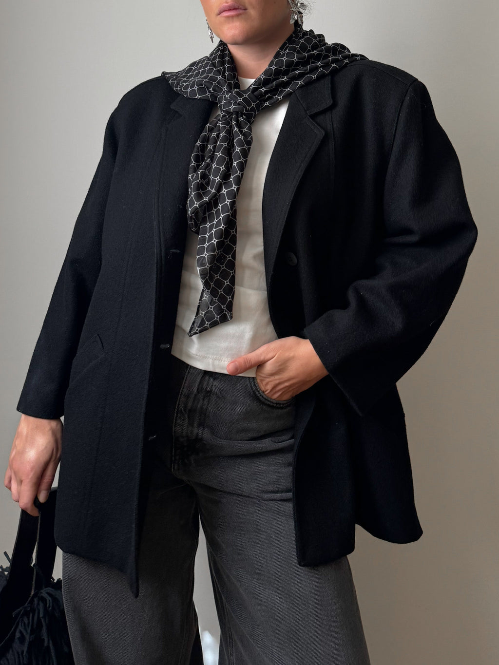 Pure wool black jacket
