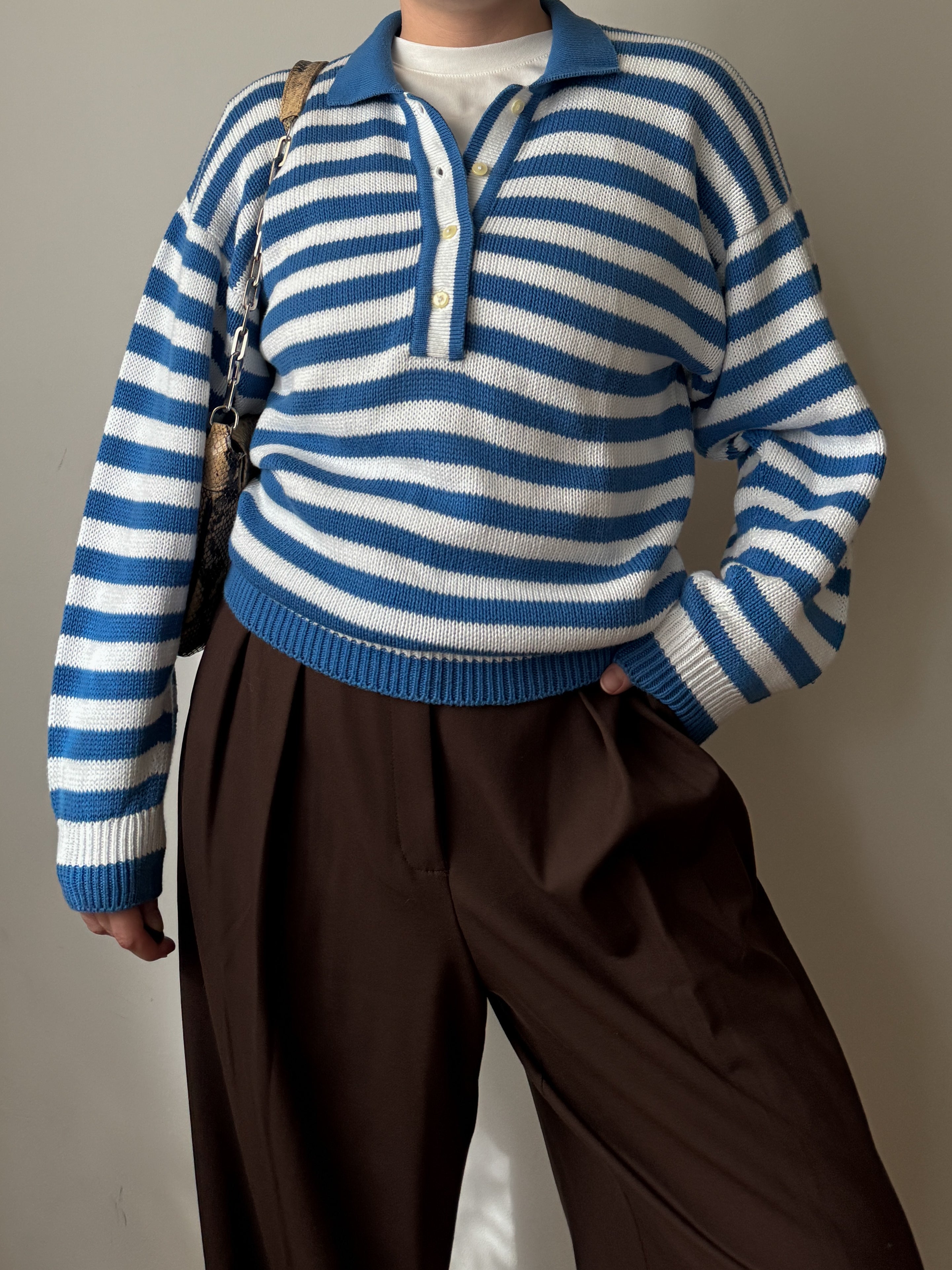 Pure cotton striped pull